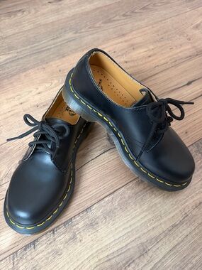 Dr. Martens 1461 Smooth Leather Oxford Shoes Black Size 5 the original air wair